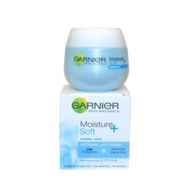 Смягчающий светлый крем-Garnier Skin Naturals Moisture+ Soft Softening Light Cream 24h Normal Skin Smoothes and Beautifies