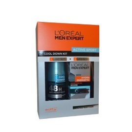 Набор для бритья-L'Oreal Men Expert Active Sport Set- Anti Perspirant Hydra Energetic Quenching Gel