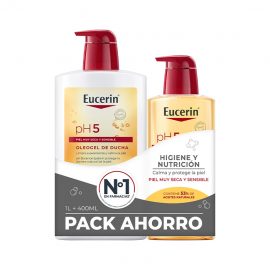Eucerin Ph 5 Skin Protection Shower Oil 1000ml Set 2 Pieces