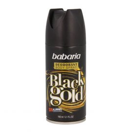 Babaria Black Gold Deodorant Spray 150ml+50ml Free