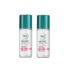 Roc Keops Sensitive Roll On Deodorant 2x30ml