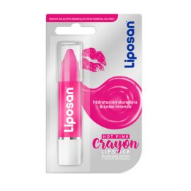 Liposan Crayon Lip Balm With Colour Hot Pink