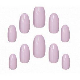 Elegant Touch Polished Colour 24 Nails With Glue Oval Mave Madness