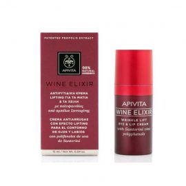 Apivita Wine Elixir Wrinkle Lift Eye And Lip Cream 15ml