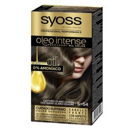 Syoss Oleo Intense Permanent Hair Color 5-54 Light Ash Brown