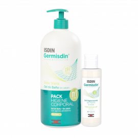 Isdin Germisdin Body Hygiene Dry Skin 1000ml+Hand Sanitiser 120ml Set 2 Pieces