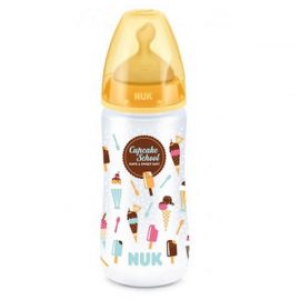 Nuk Baby Bottle Cupcake School Tetin Latex T2 6-18 Months 300ml