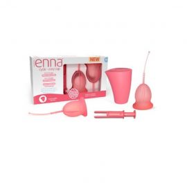 Enna Cycle 2 Menstrual Cups Size M + Applicator