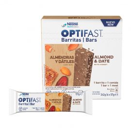 Optifast 6 Almond And Date Sticks With Honey